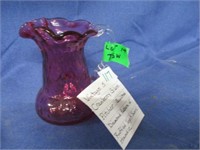 vintage cranberry pitcher