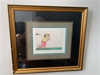 SIGNED AND NUMBER GOLF DRAWING