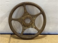 Vintage 9" Gate Valve Handle Steel Wheel