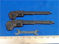 (2) FORD Monkey Wrenches + 1 "M" wrench
