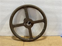 Vintage 12" Gate Valve Handle Steel Wheel