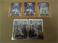 GROUP OF 5 PANINI FOOTBALL CARDS COLTS BRENTS RC