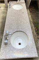 Granite Countertop w/Double Undermount Sinks