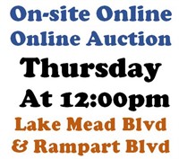 WELCOME TO OUR THUR. @12pm ONLINE PUBLIC AUCTION