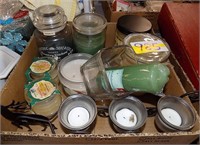 BOX LOT OF SCENTED  CANDLES  NEW