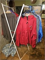 Laundry Rack and Hanging Clothing