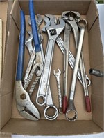 Adjustable wrenches and pliers