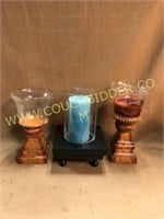 3 pillar candle holders