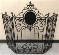 Scroll Metal Fireplace Screen