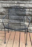 Vintage Wrought Iron Arm Chair