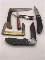 5 Assorted Pocket Knives / Multi Tool