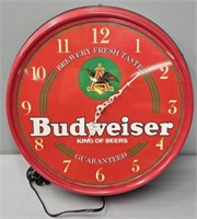 Budweiser Light-Up Advertising Clock