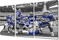 3 Panel Canvas NY Football Game  59Wx39.5H