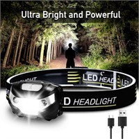USB Rechargeable Waterproof LED Headlamp With Moti