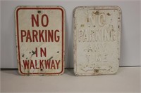 2 No Parking signs
