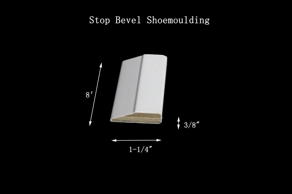 (80) LF LVL Poplar Stepbevel Shoe Moulding