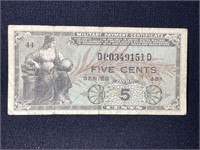 SERIES 481 FIVE CENT MILITARY