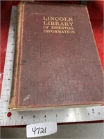 Lincoln library of essential information book