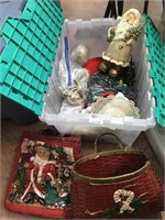 Lot of Christmas Decorations and Storage Box