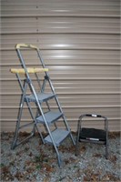 Folding Step Ladder and Stools