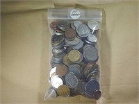 (250) MIXED COUNTRY FOREIGN COINS/DENOMINATIONS