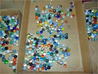Flat of Old Marbles