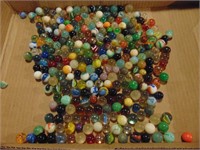 Flat of Old Marbles