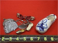 Delft Blue Holland Shoe, Key Fob Holland Shoes,