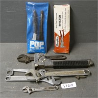 Various Wrenches & Pop Riveters