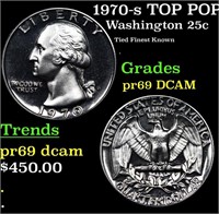 Proof 1970-s Washington Quarter TOP POP! 25c Grade