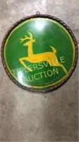 17” metal John Deere sign