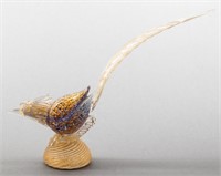 Venetian Murano Blown Glass Model Of A Bird