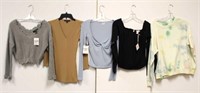 Lot of 5 Ladies Assorted Tops Sz XS /M - NWT