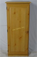 Faux Wood 4 Shelf Narrow Storage Cabinet