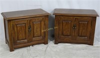 2 Thomasville Rectangular End Table Cabinets