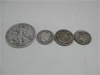 Walking Liberty, Silver Dimes &  Eagle Cent See