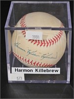 Autographed 1984 Harmon Killebrew Baseball w/ COA
