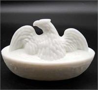 The American Hen Milk Glass