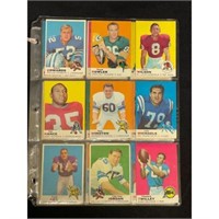 (45) 1969 Topps Football Cards Nice Shape