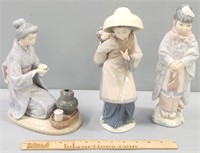 Lladro Porcelain Chinese Figures Lot