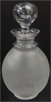 Lalique French Art Glass Bottle & Box