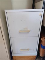 Small White Metal Filing Cabinet