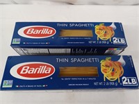 Barilla thin spaghetti 2- 2 lb. boxes BB: 11/2024