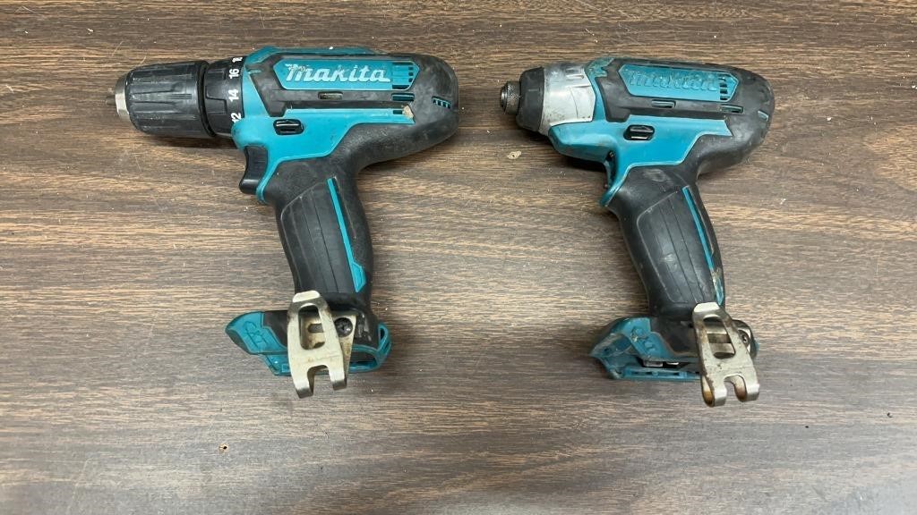 Lot of 2 Makita Power Drills