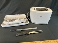 toaster and electric knife