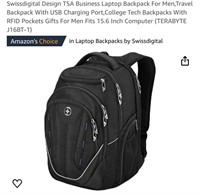 Swissdigital Design TSA Business Laptop Backpack