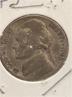 1943 S  War Nickel 35% silver