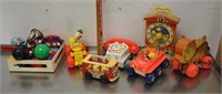 Vintage Fisher Price toys & noise makers, pics