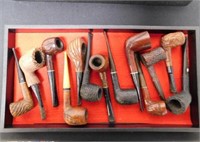 COLLECTION OF CARVED SMOKING PIPES