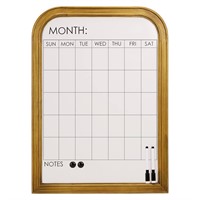 Dry Erase Calendar for Wall, Magnetic Calendar Whi